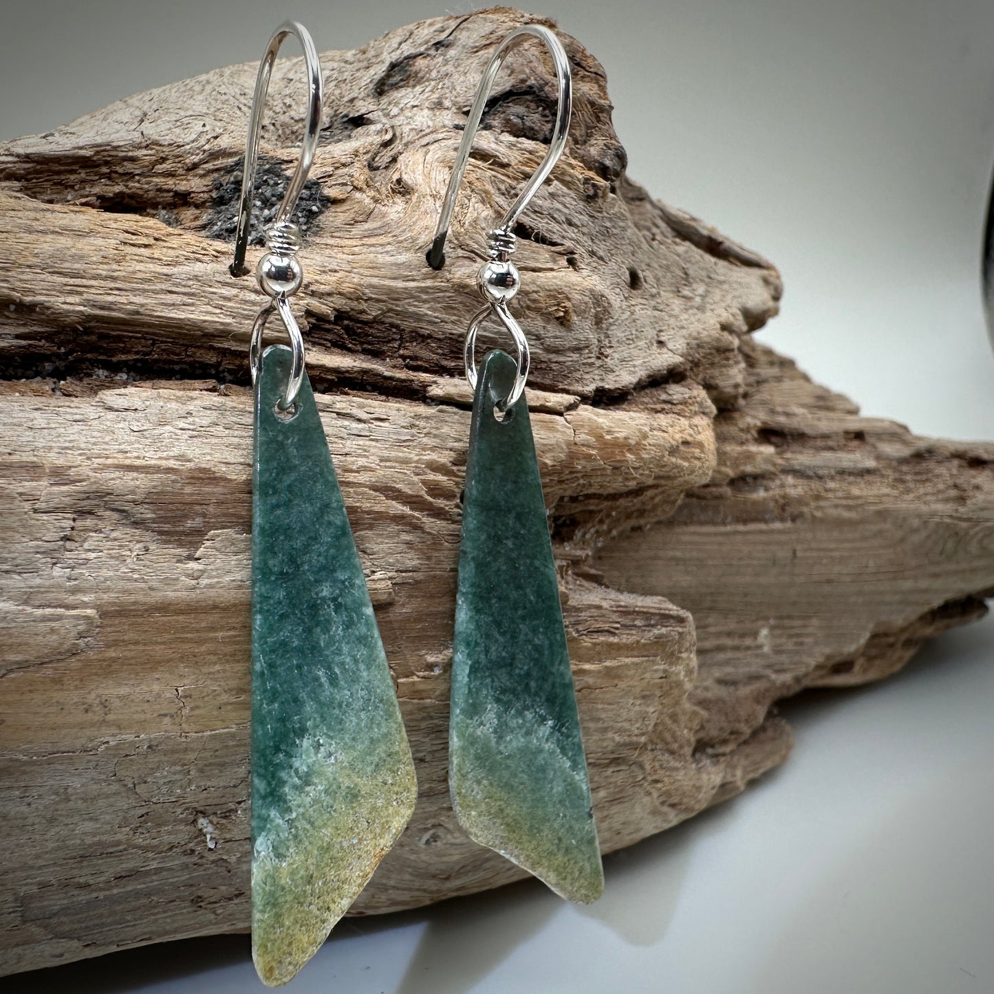 Jade-Guatemalan Sterling Silver Earrings