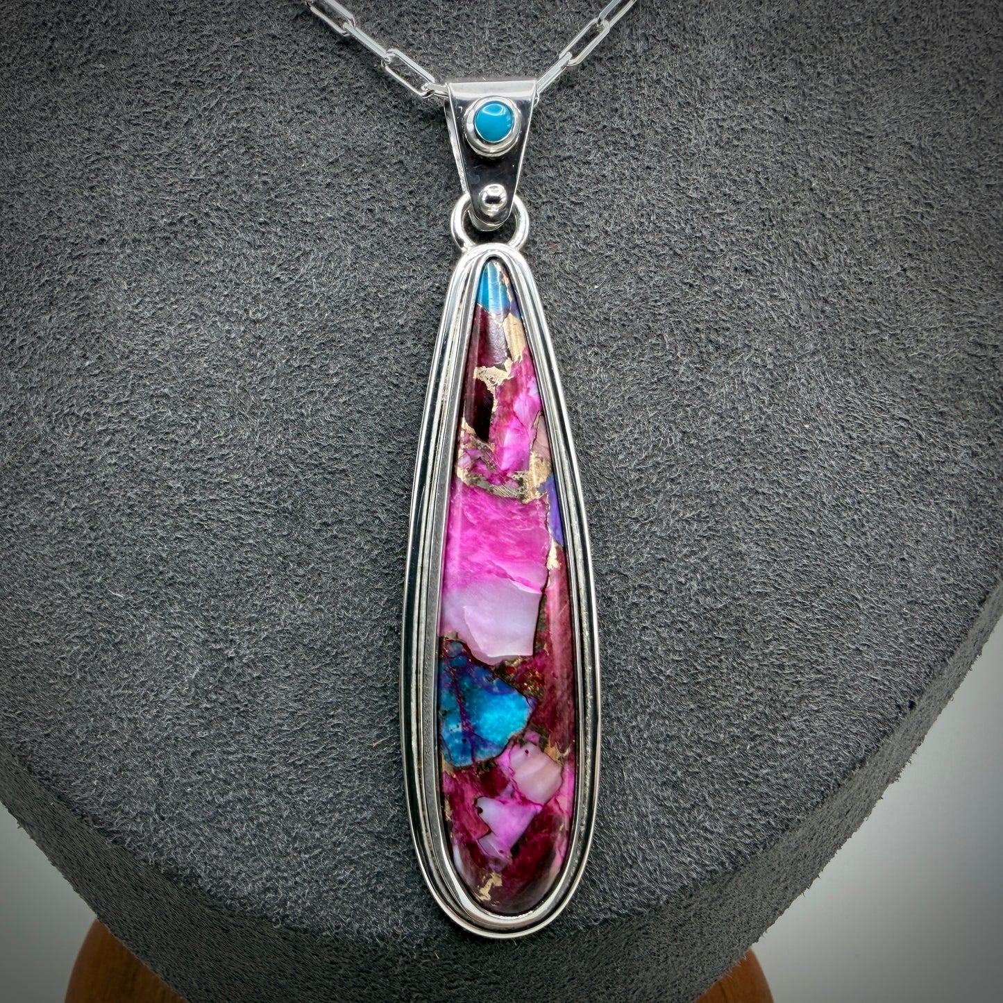 Kingman Purple Dahlia Necklace