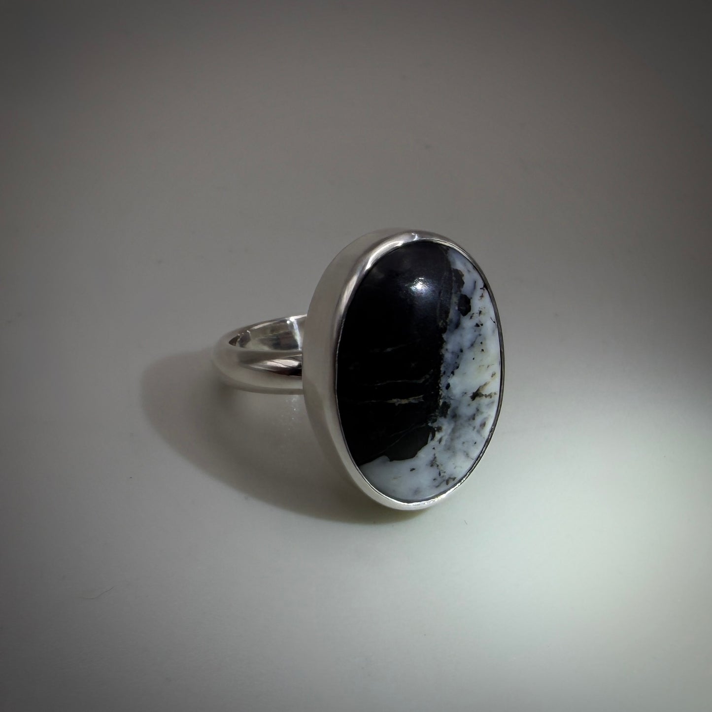 White Buffalo Sterling Silver size 7.5 band
