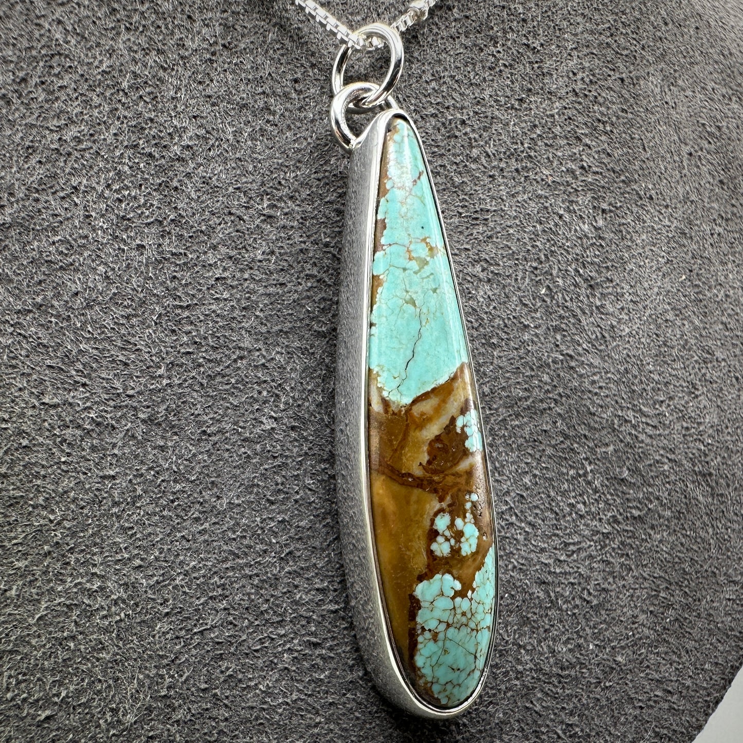 Number 8 Mine Turquoise Sterling Silver Necklace