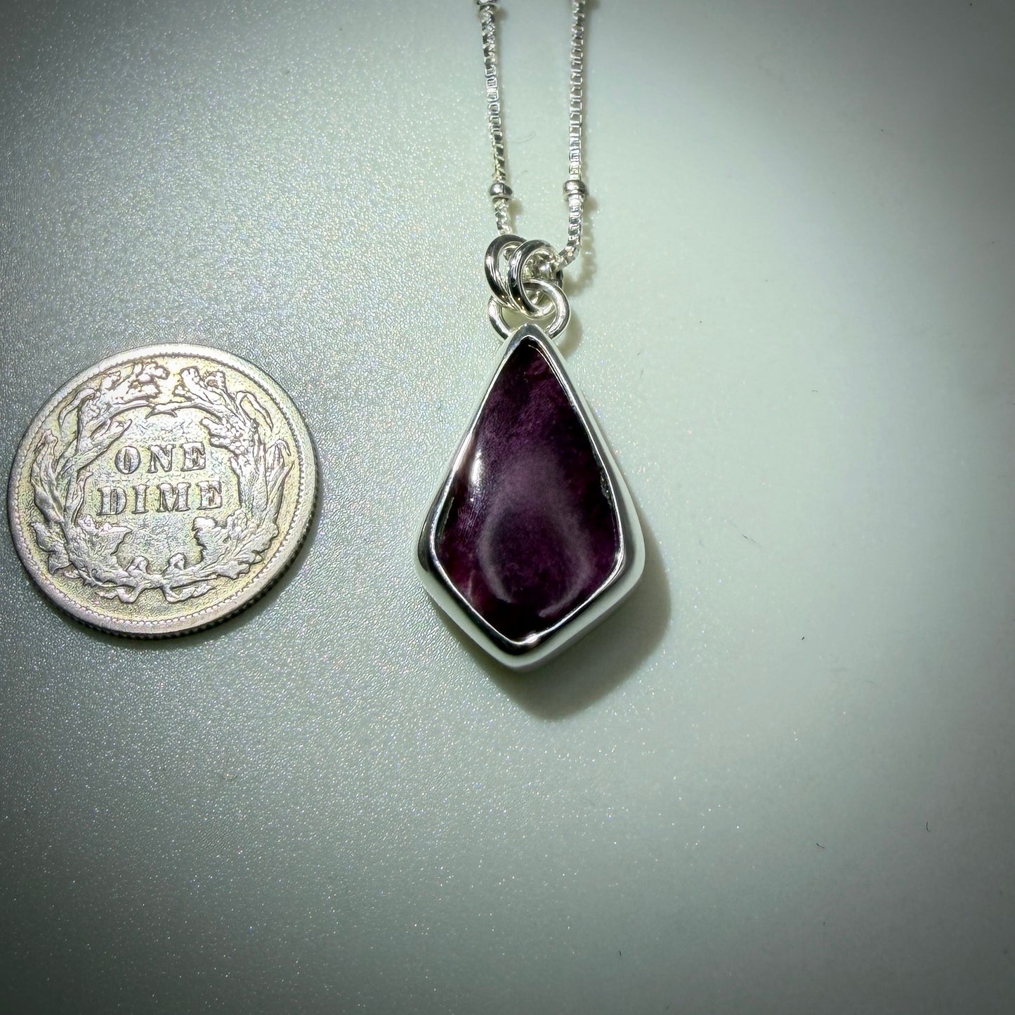 Purple Spiny Oyster Necklace