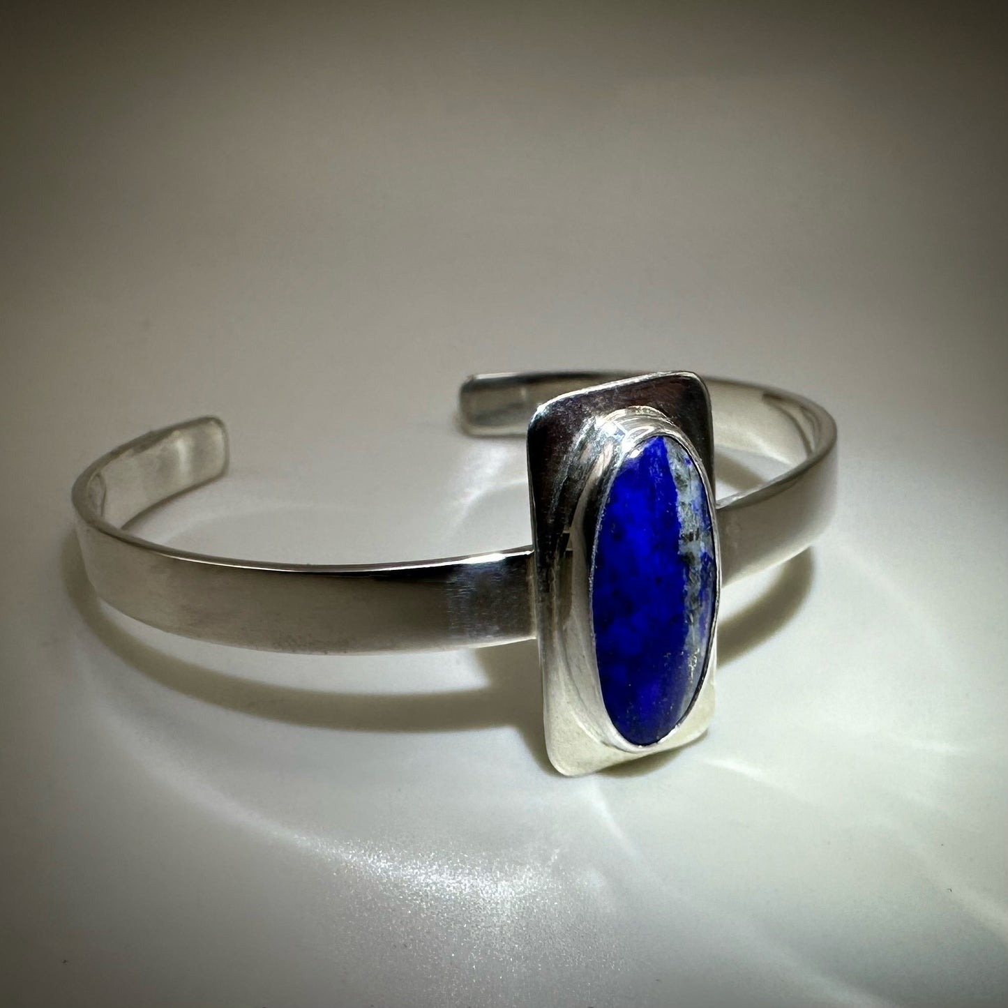 Lapis Lazuli Sterling Silver Cuff Bracelet
