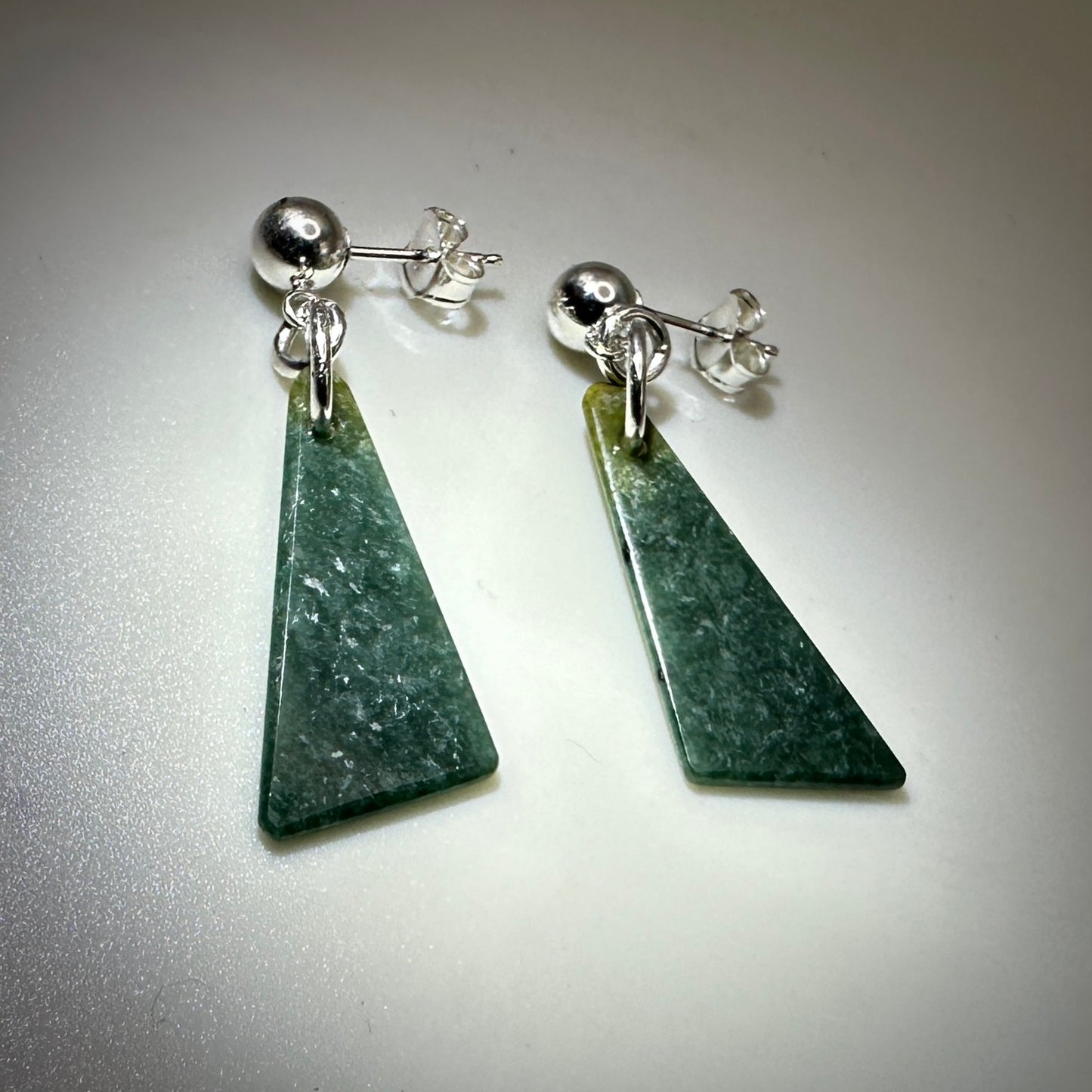 Jade-Guatemalan Sterling Silver Earrings