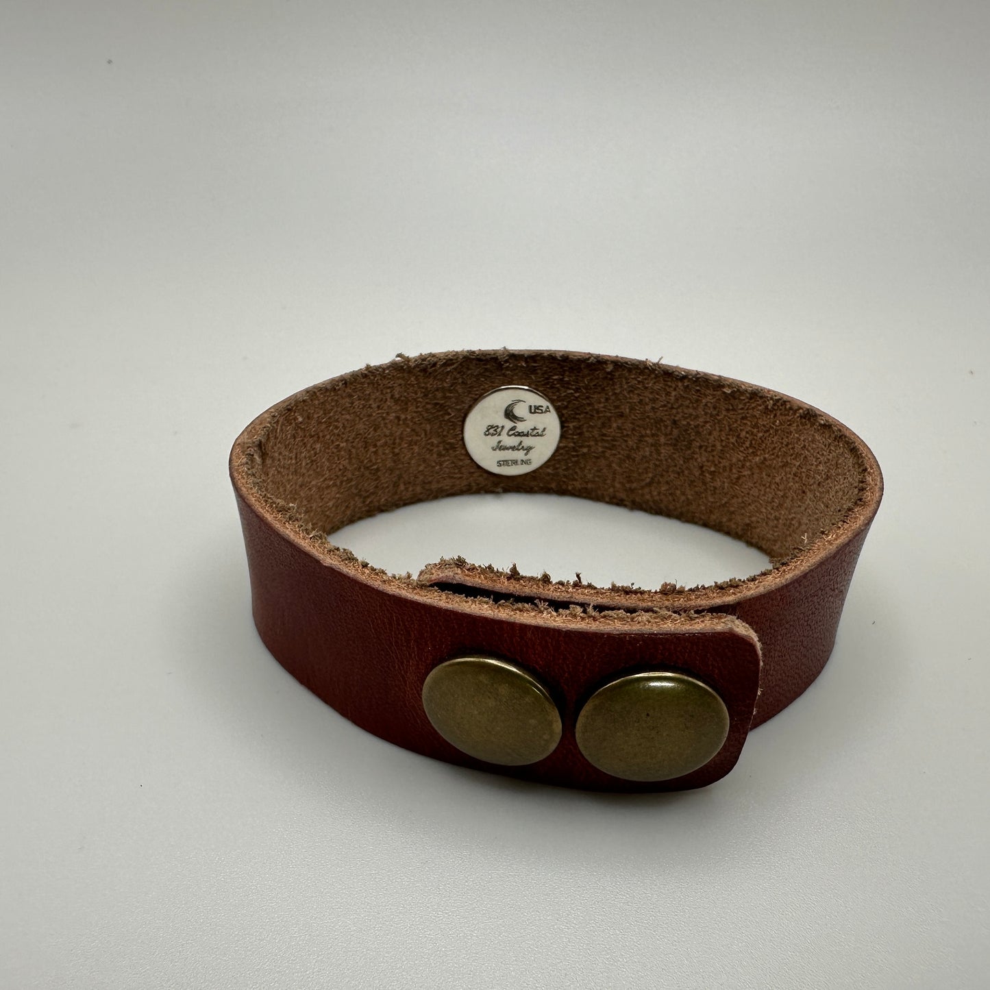 Number 8 mine Turquoise Leather Bracelet