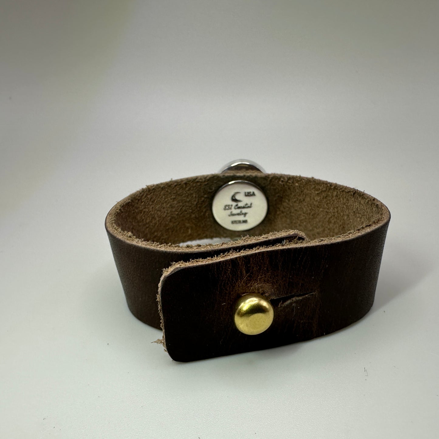Number 8 mine Turquoise Leather Bracelet