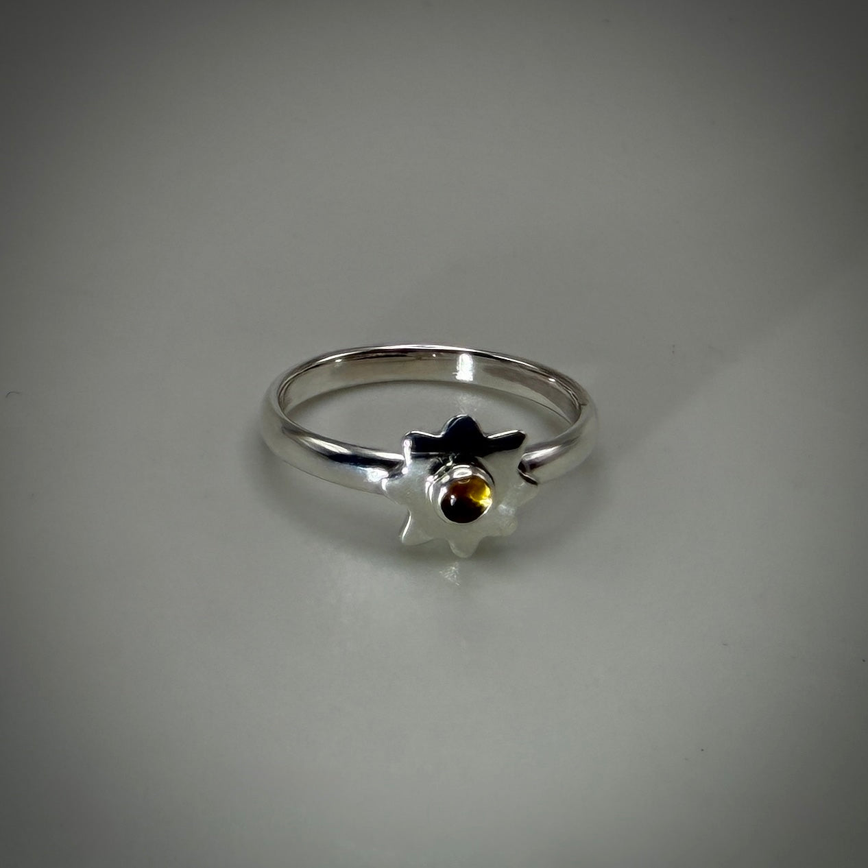 Sterling Silver Sun Ring size 5.5 band