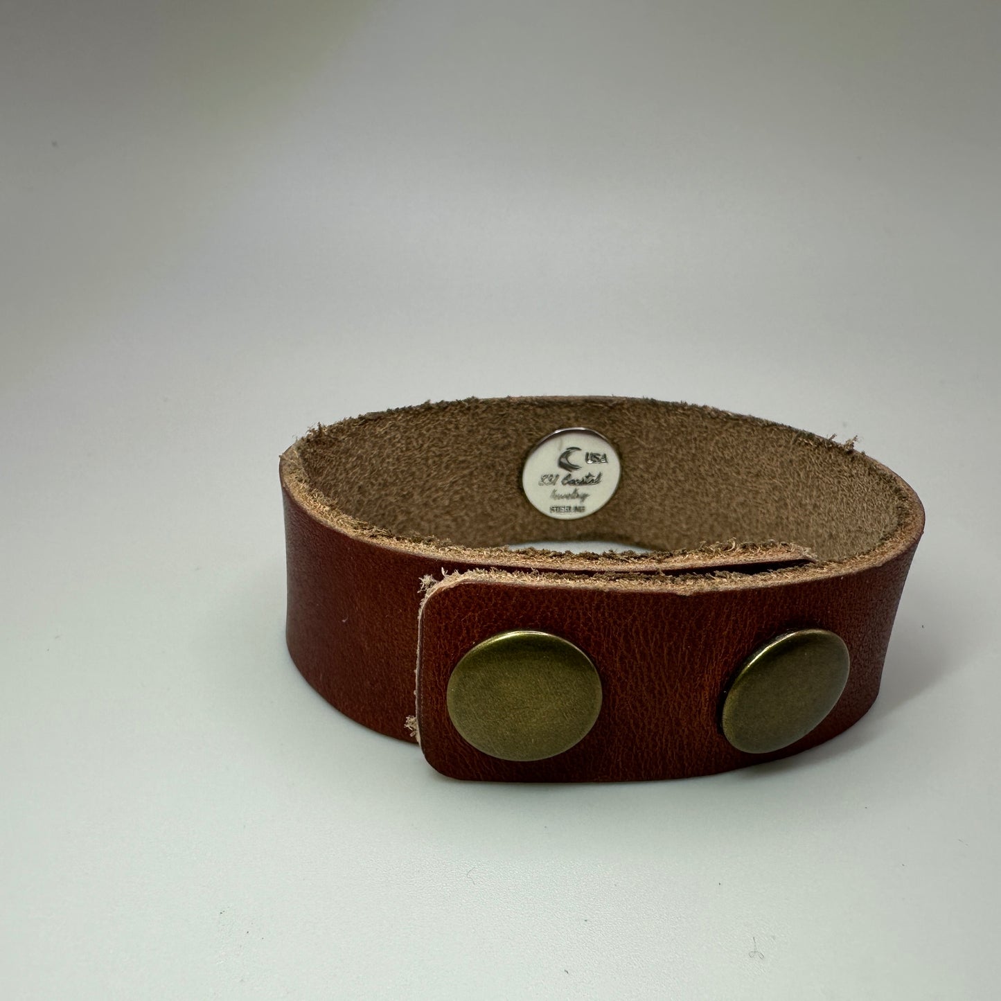Number 8 mine Turquoise Leather Bracelet