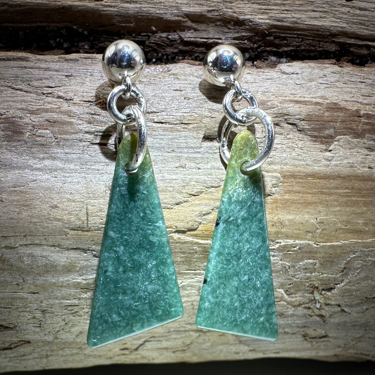 Jade-Guatemalan Sterling Silver Earrings
