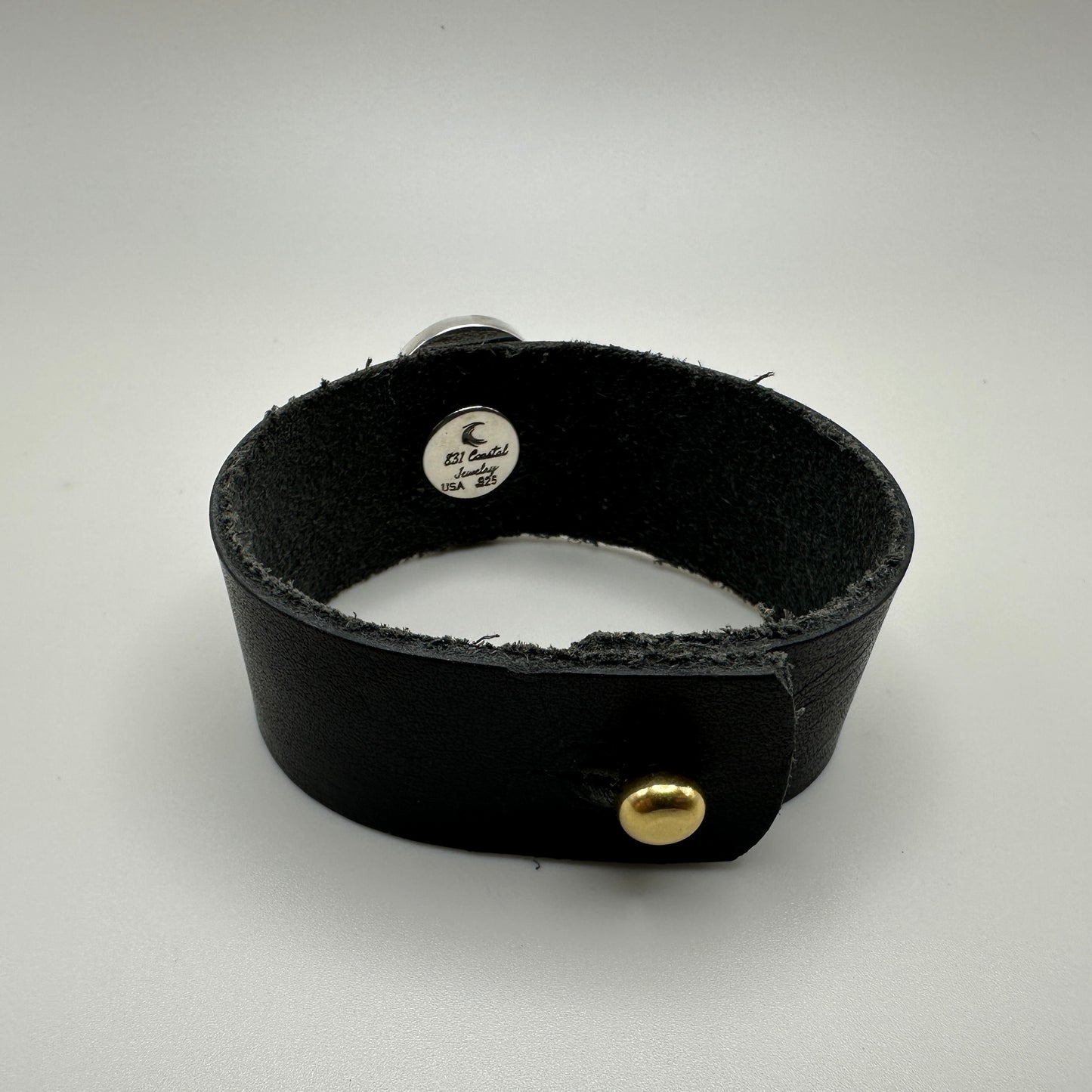 Number 8 mine Turquoise Leather Bracelet