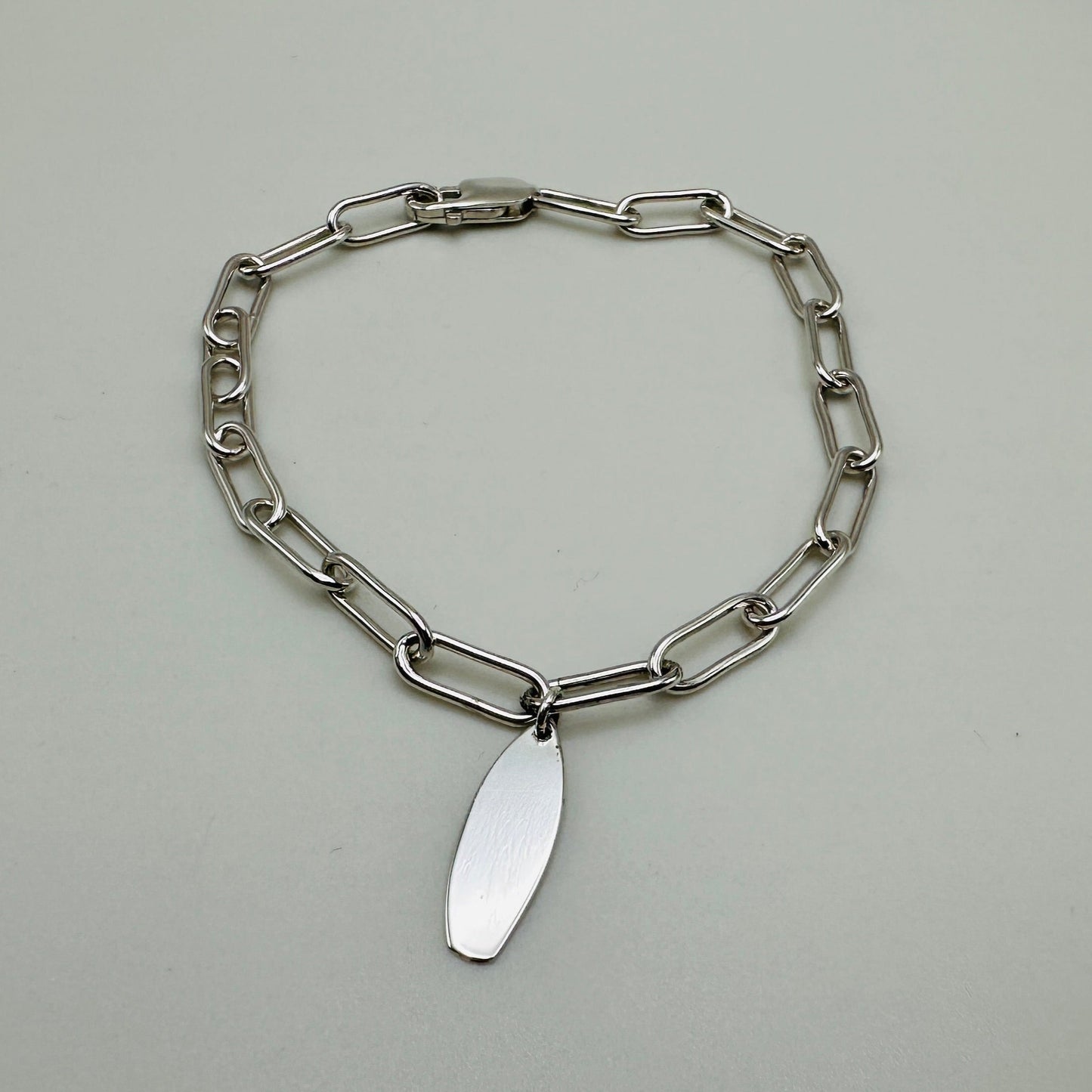 Surfboard adjustable charm Branklet , Sterling Silver