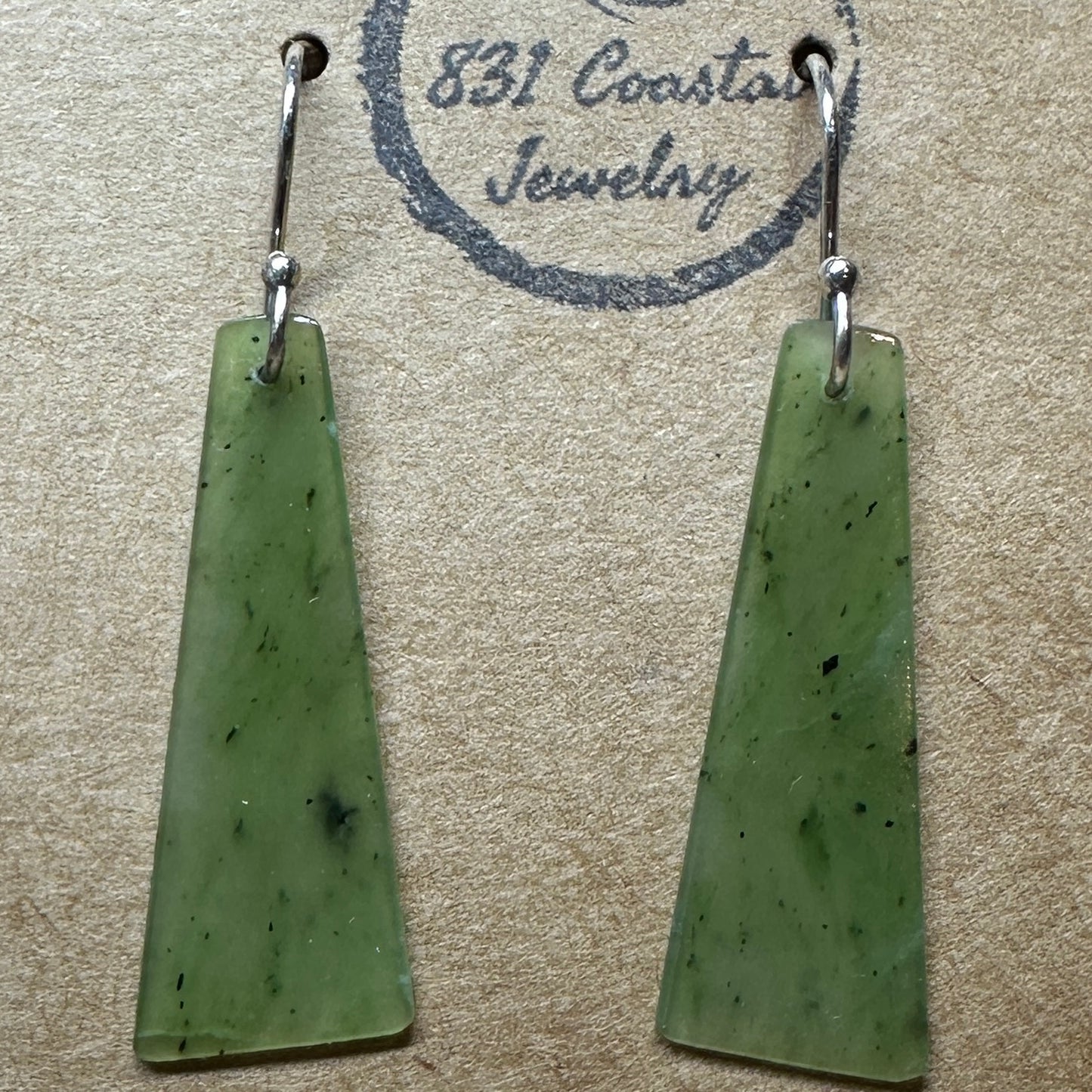 Jade-Indonesian Sterling Silver Earrings