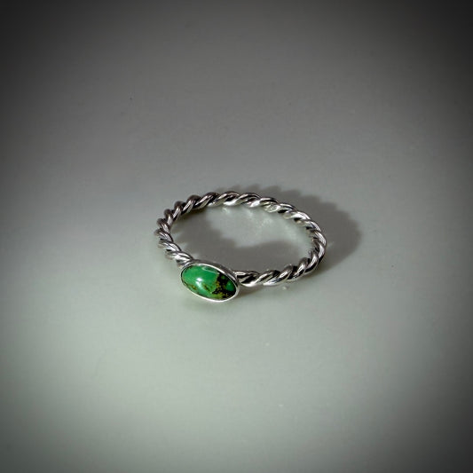 Hubei Turquoise Sterling Silver Ring size 5