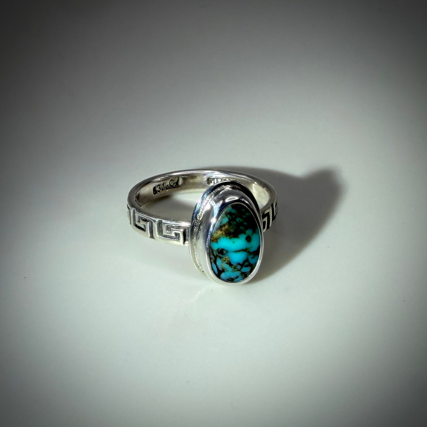 Rising Phoenix Turquoise Sterling Silver Ring size 7