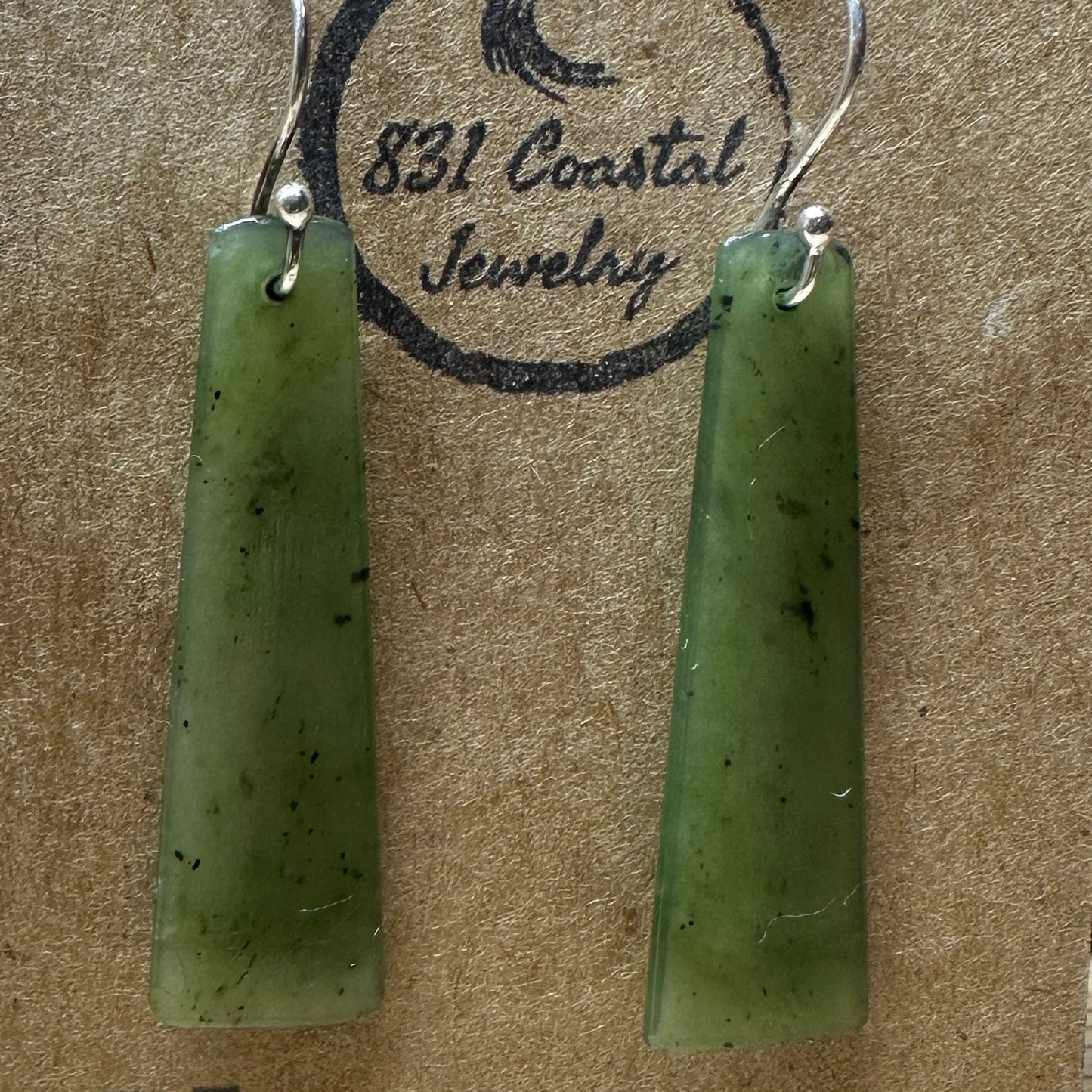 Jade-Indonesian Sterling Silver Earrings