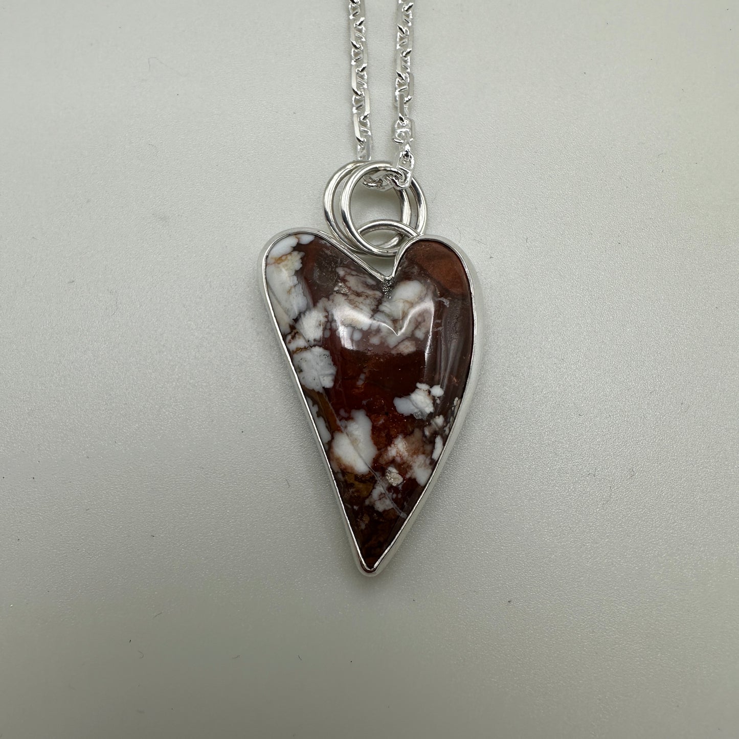 Wild Horse heart Sterling Silver Necklace