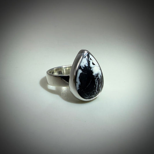 White Buffalo Sterling Silver size 7 band