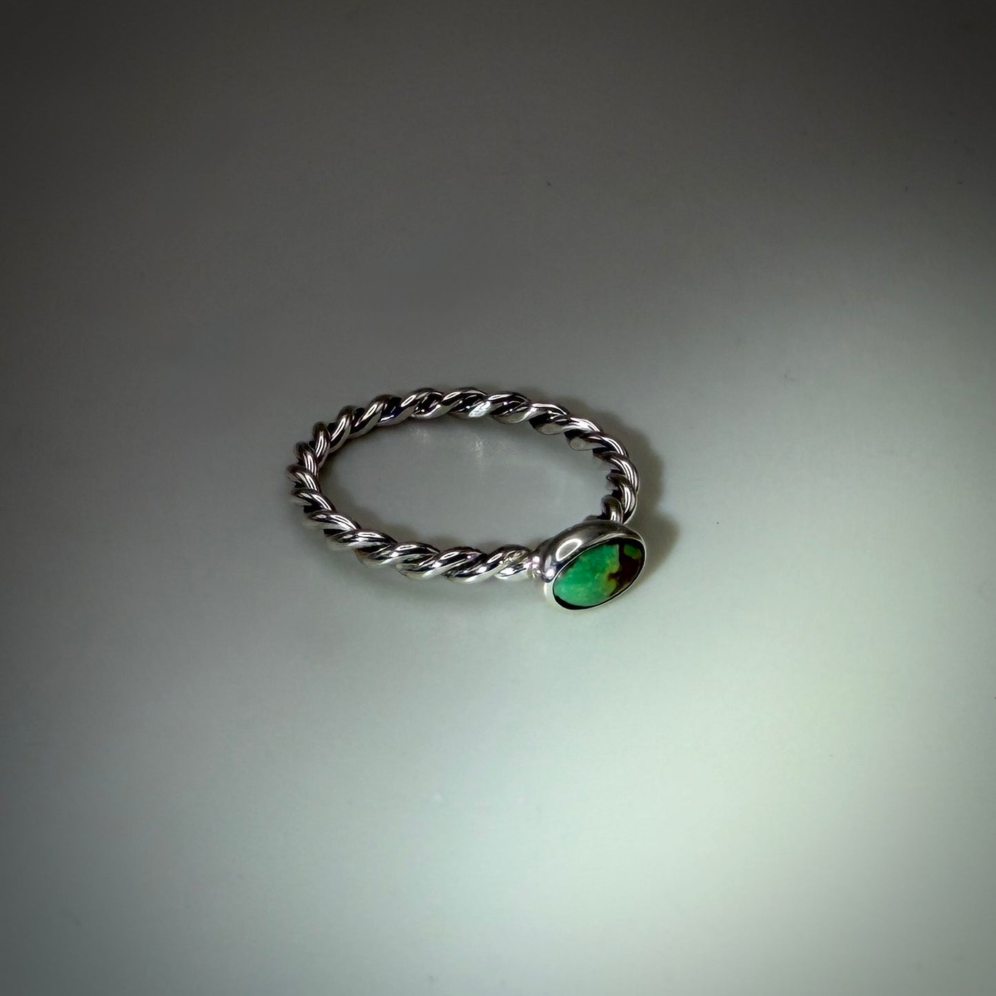 Hubei Turquoise Sterling Silver Ring size 4