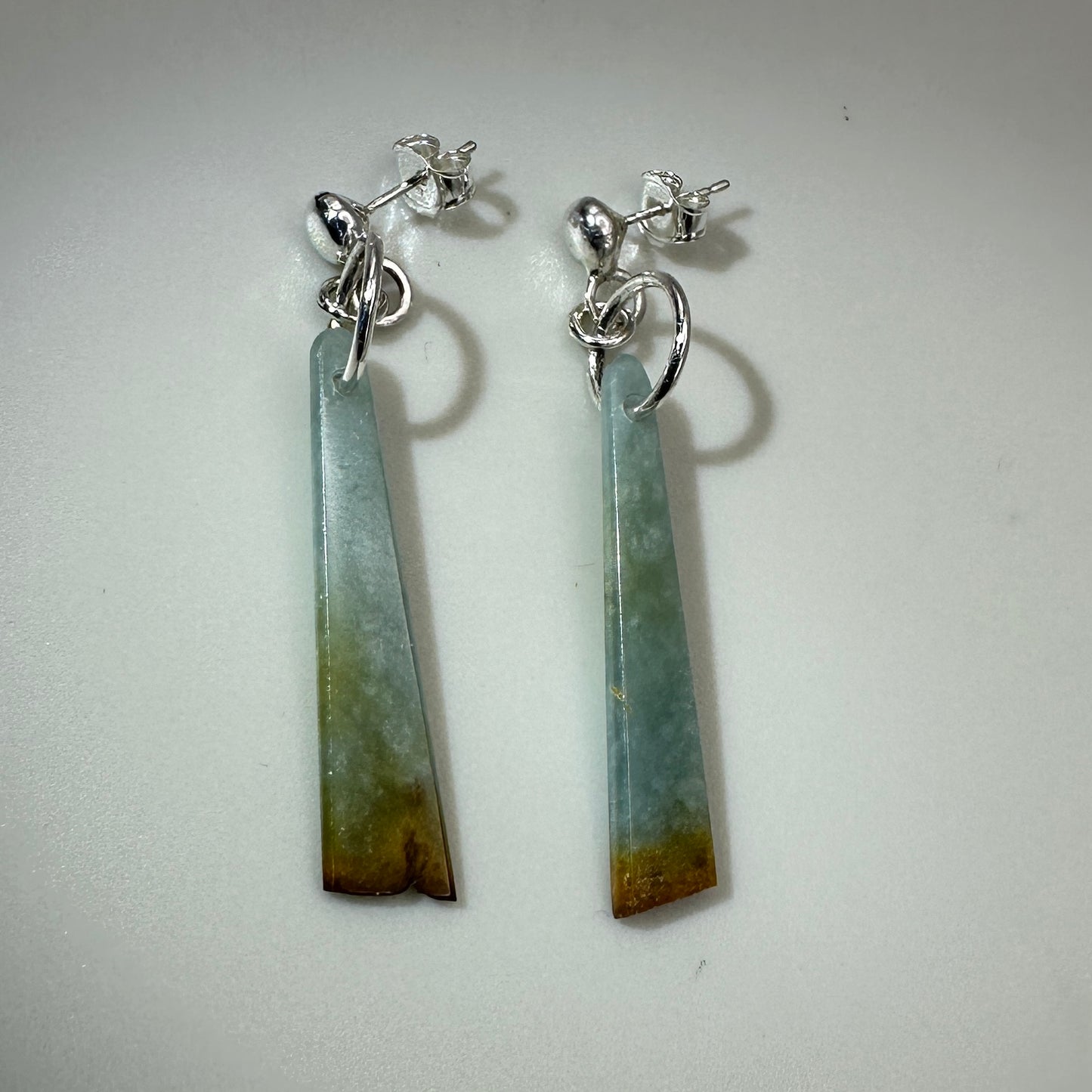 Jade-Guatemalan Sterling Silver Earrings