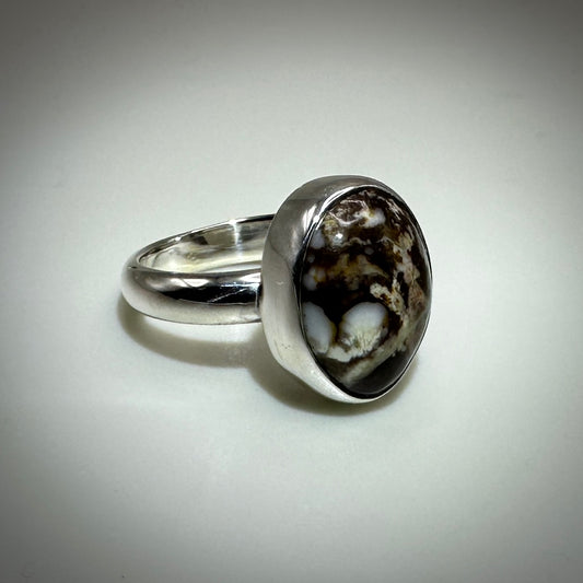 Wild Horse in Sterling Silver size 6 band