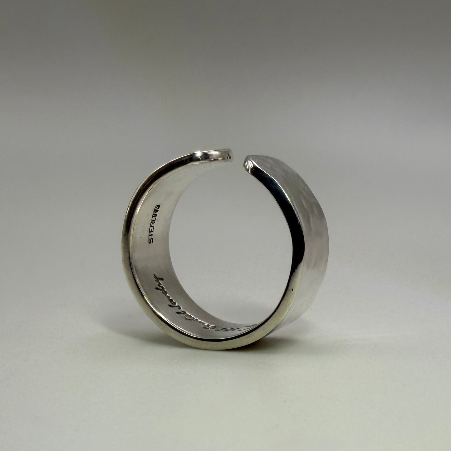 Hammered Sterling Silver Band, Size 7 (adjustable)