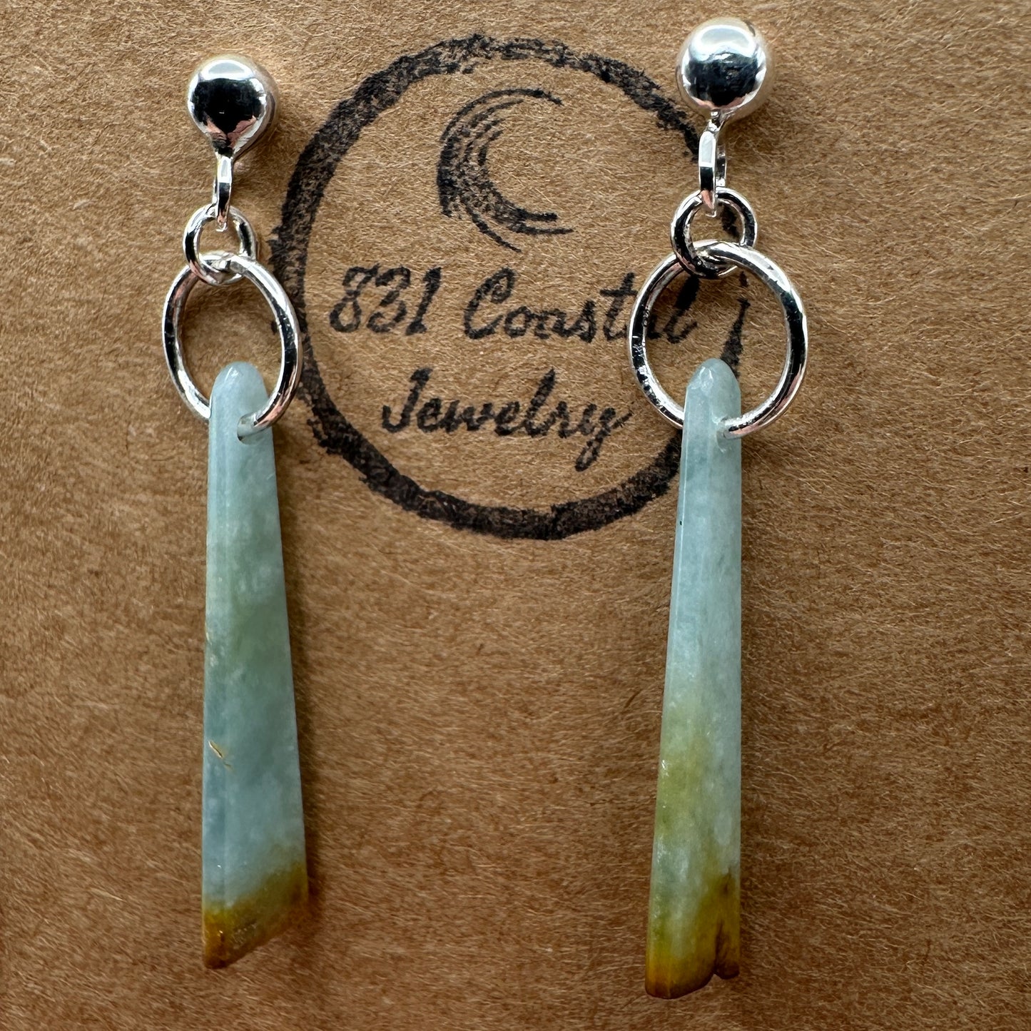 Jade-Guatemalan Sterling Silver Earrings