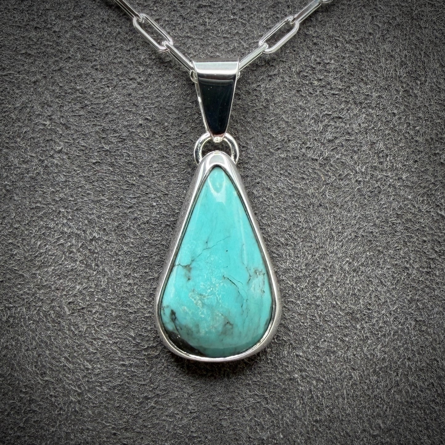 Kingman Turquoise Sterling Silver Necklace