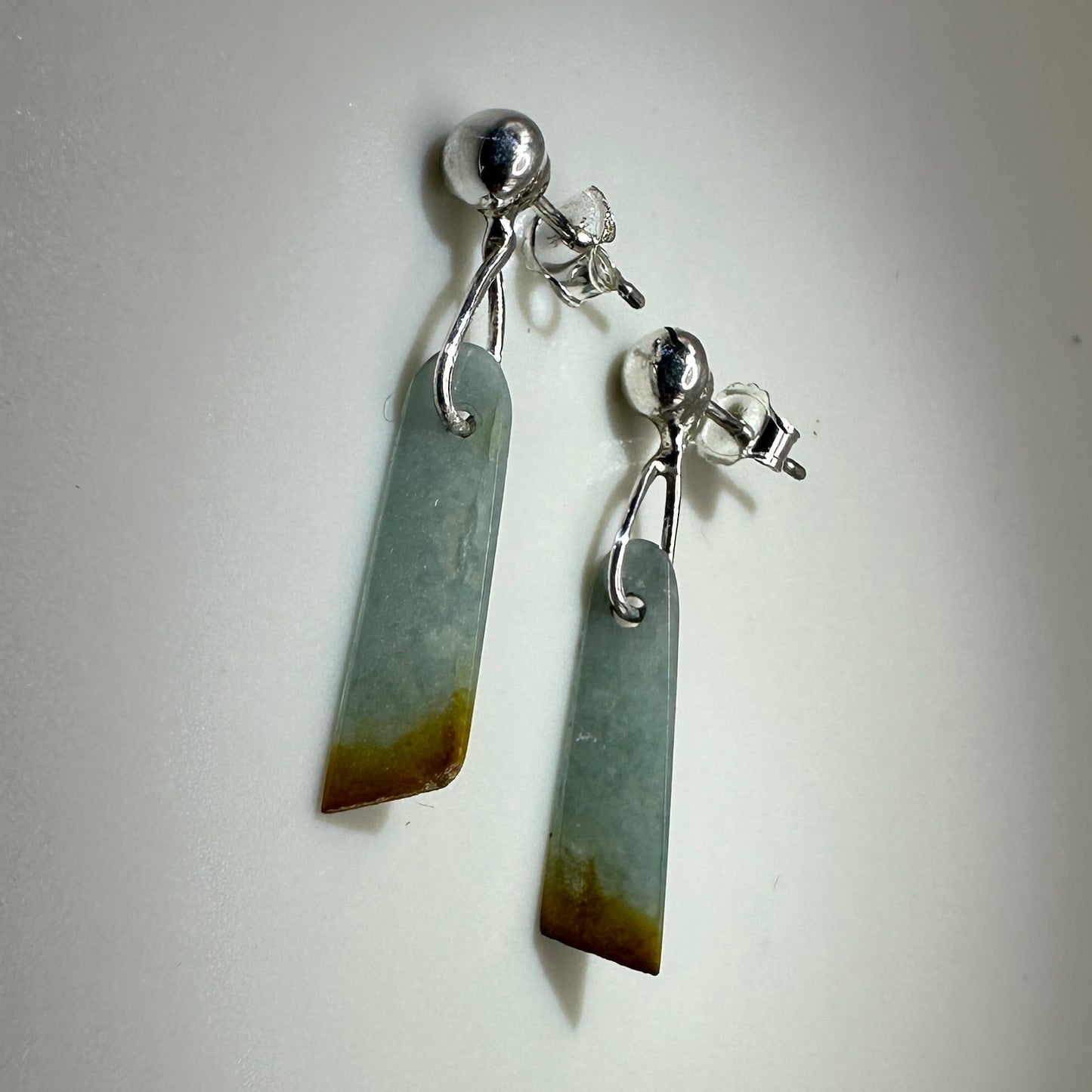 Jade-Guatemalan Sterling Silver Earrings