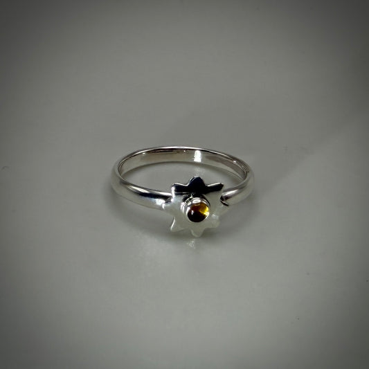 Sterling Silver Sun Ring size 5.5 band