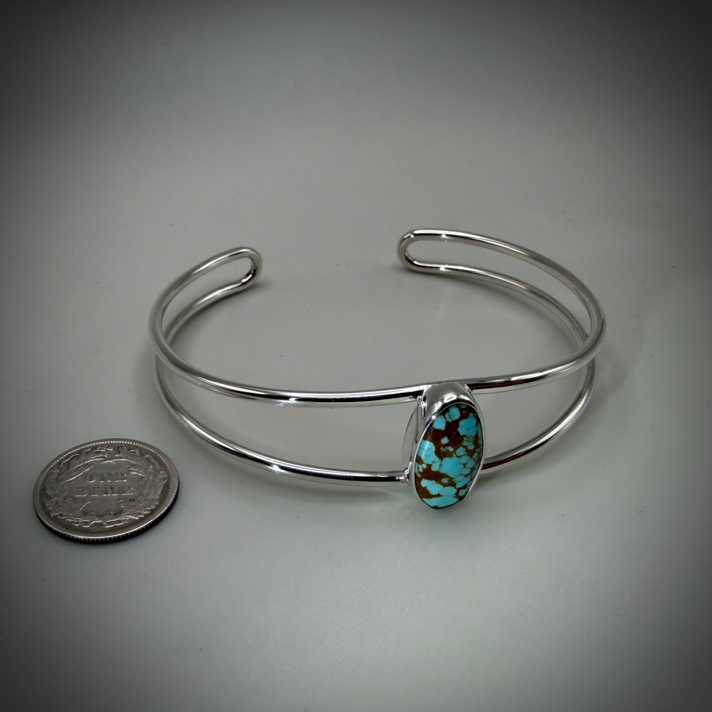 #8 Mine Turquoise Sterling Silver Cuff