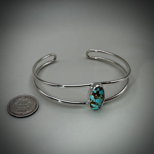 #8 Mine Turquoise Sterling Silver Cuff