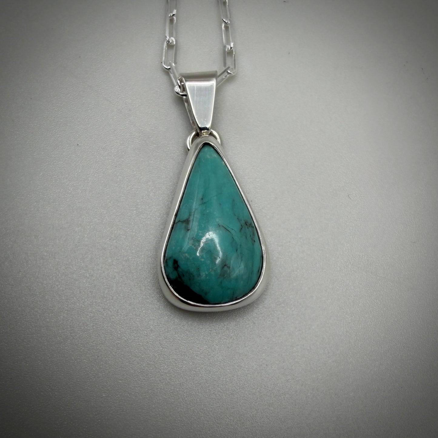 Kingman Turquoise Sterling Silver Necklace