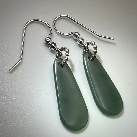 Jade-Guatemalan Sterling Silver Earrings