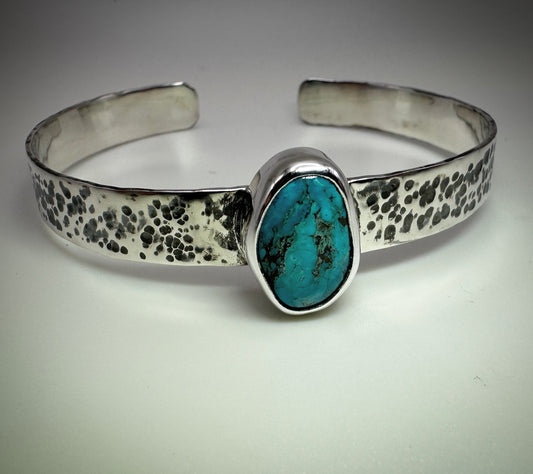 Royston Turquoise Sterling Silver Cuff Bracelet