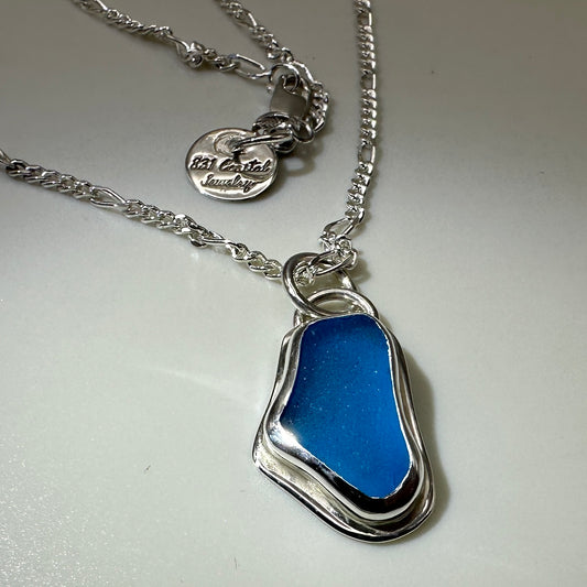 Monterey Sea Glass Sterling Necklace