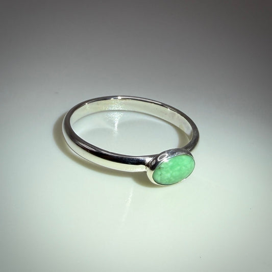 Hubei Turquoise Sterling Silver Ring size 7