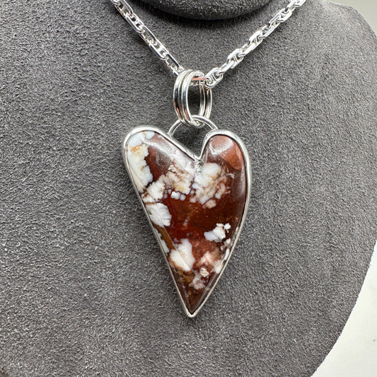 Wild Horse heart Sterling Silver Necklace