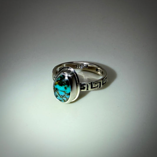 Rising Phoenix Turquoise Sterling Silver Ring size 7