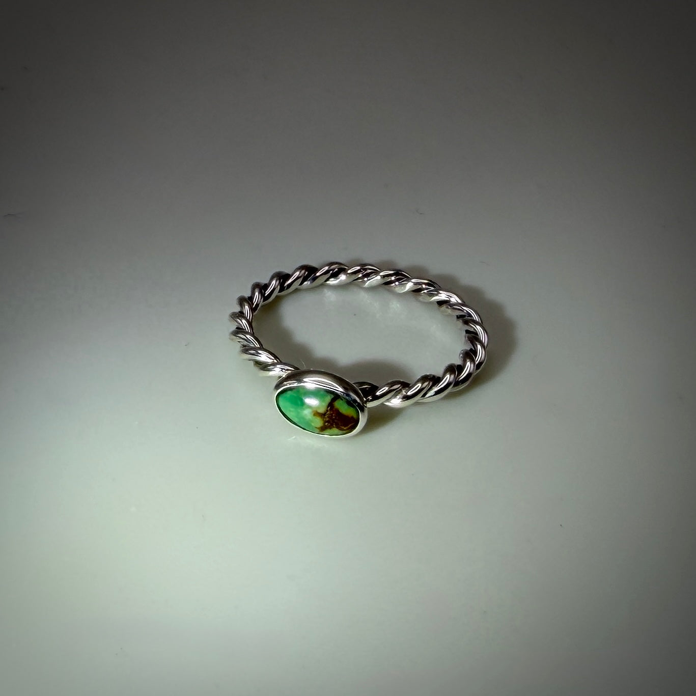 Hubei Turquoise Sterling Silver Ring size 4