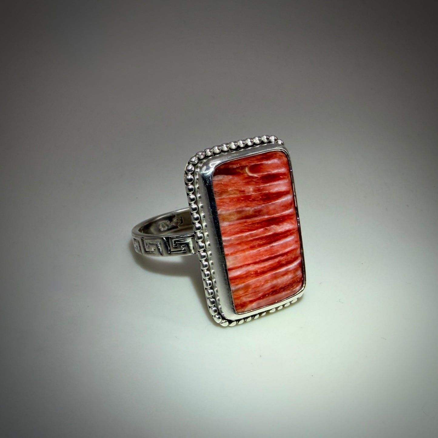 Spiny Oyster Sterling Silver Ring size 9