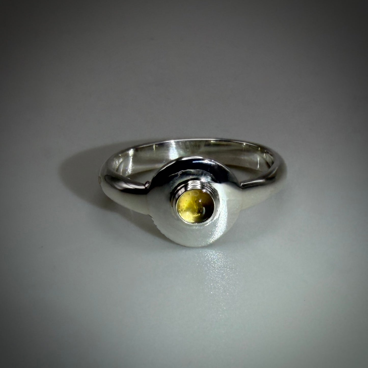 Citrine Sterling Silver ring size 7.5