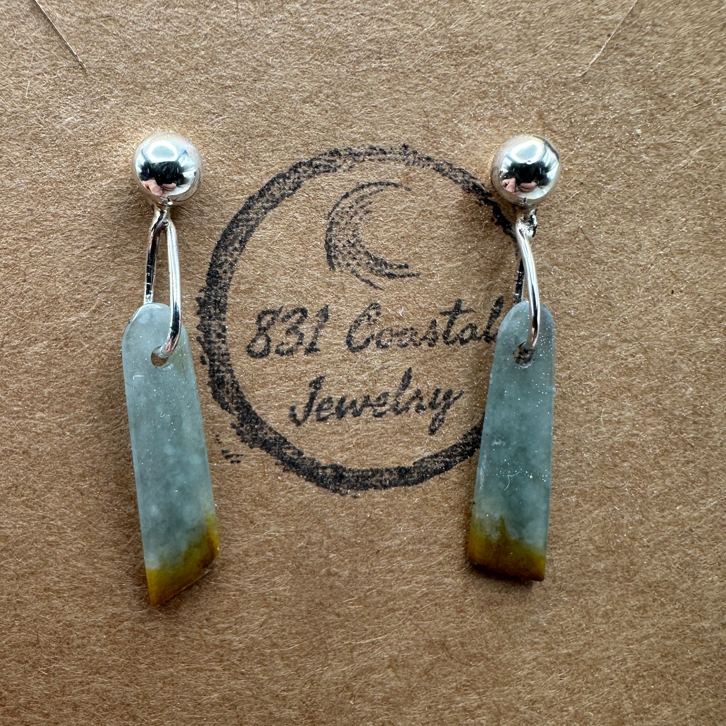 Jade-Guatemalan Sterling Silver Earrings