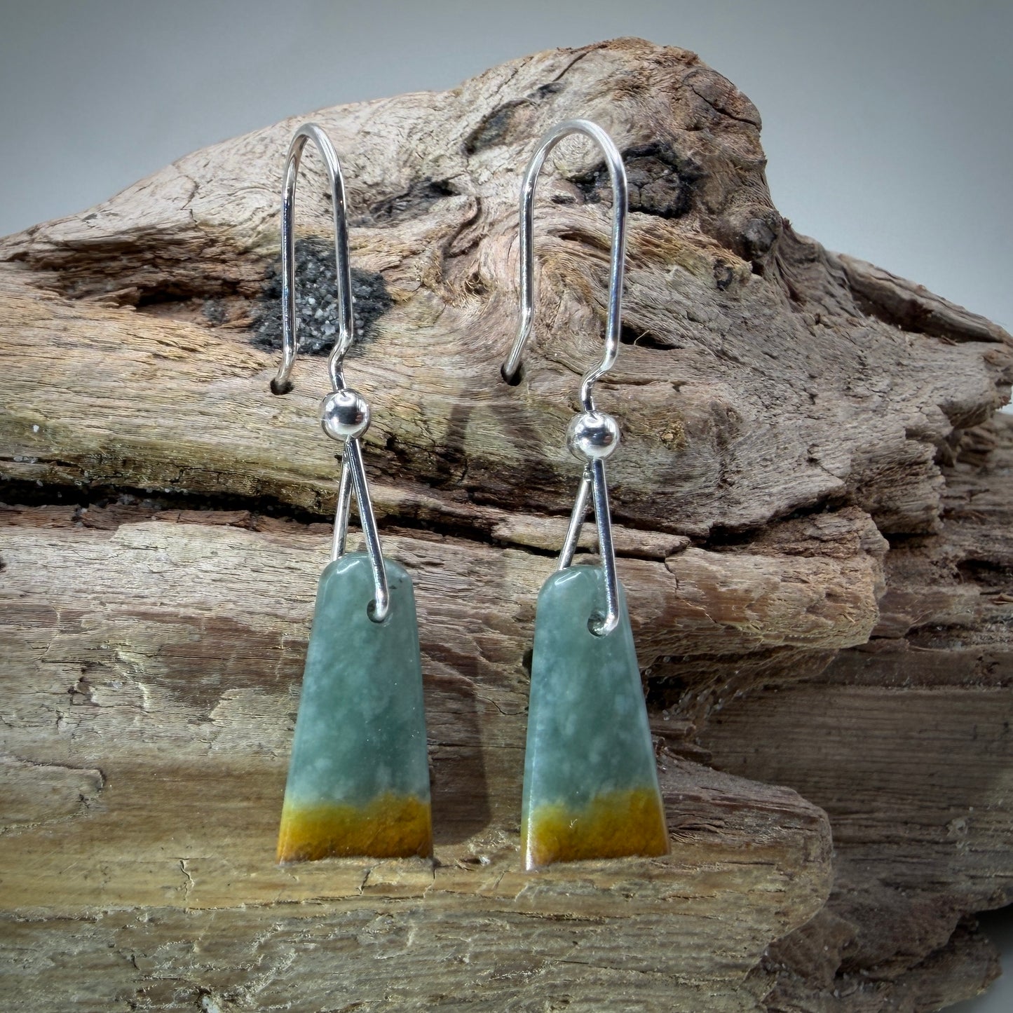 Jade-Guatemalan Sterling Silver Earrings