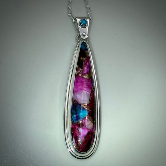 Kingman Purple Dahlia Necklace