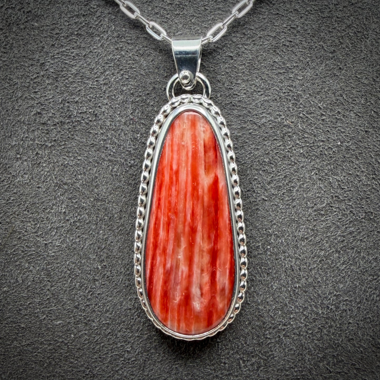 Spiny Oyster Shell Heart Necklace