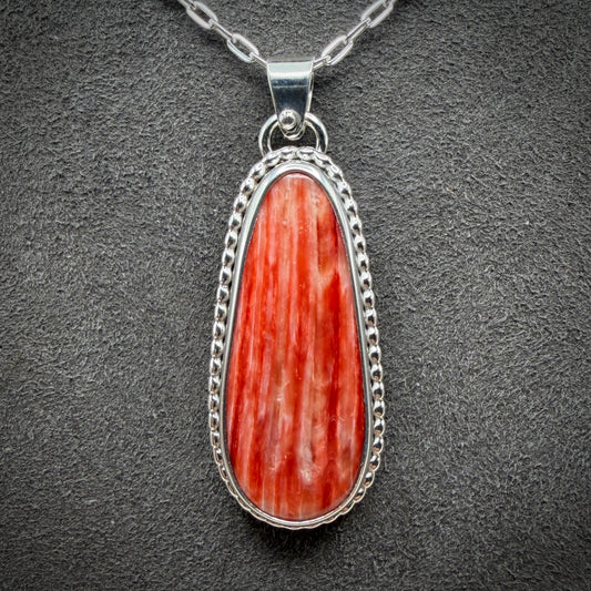Spiny Oyster Shell Heart Necklace