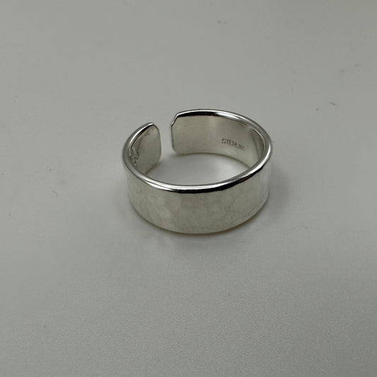 Adjustable Hammered Sterling Silver Ring