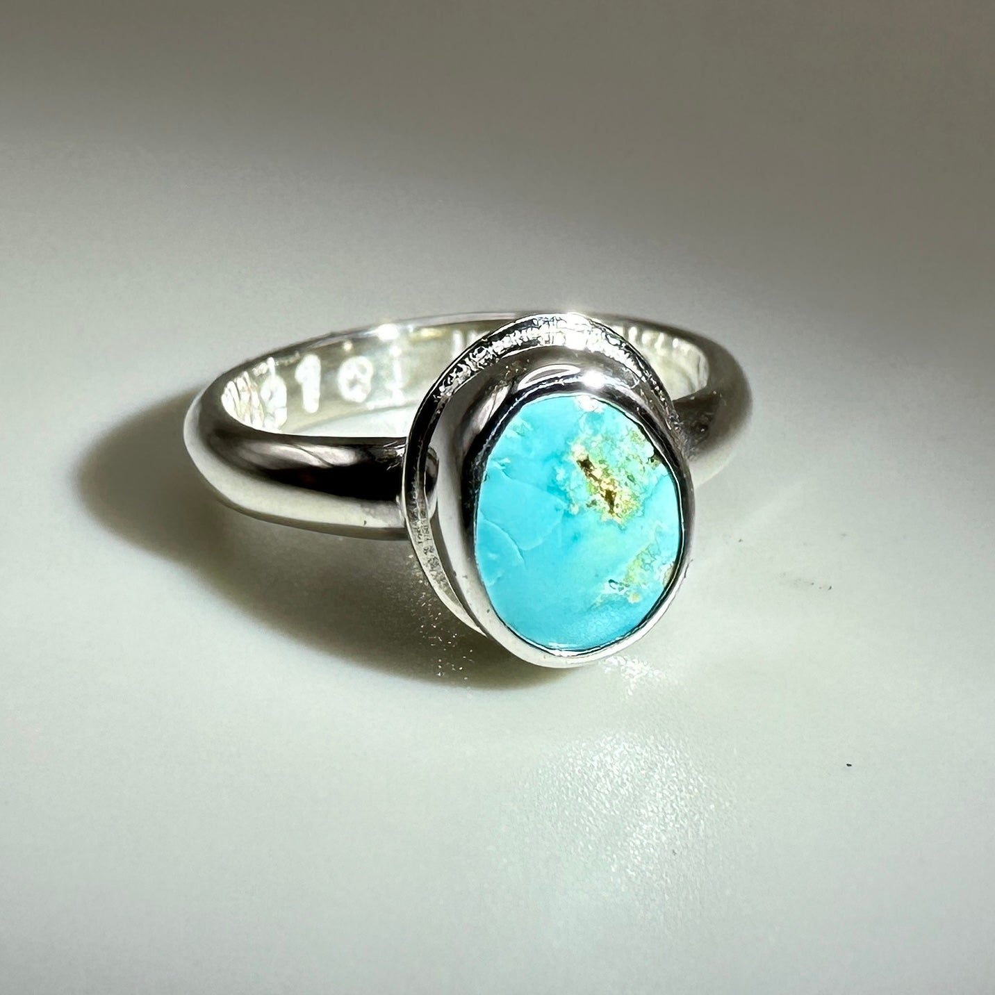 Royston Turquoise Sterling Silver Ring, Size 5.5