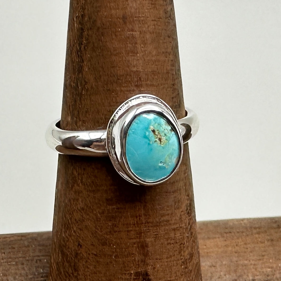 Royston Turquoise Sterling Silver Ring, Size 5.5